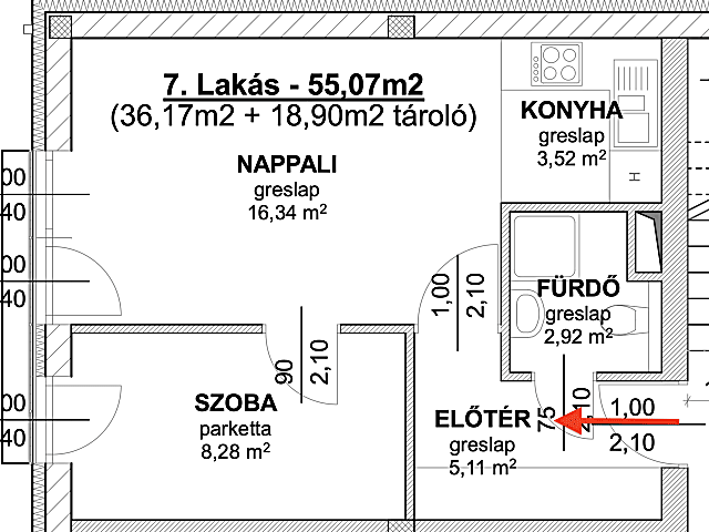 Érd városközpontban új építésű lakás eladó #5